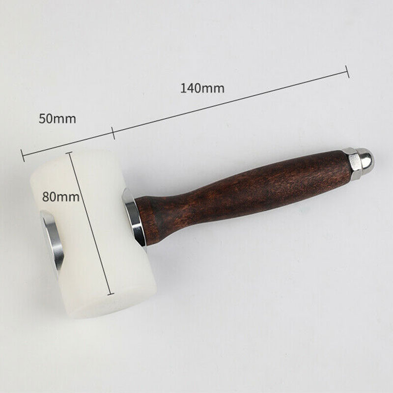 Nylon Rod / Nylon Wooden Handle Hammer Leather Cutting Stamping Hammer Hammering Carving Mallet Nylon Craft Tool