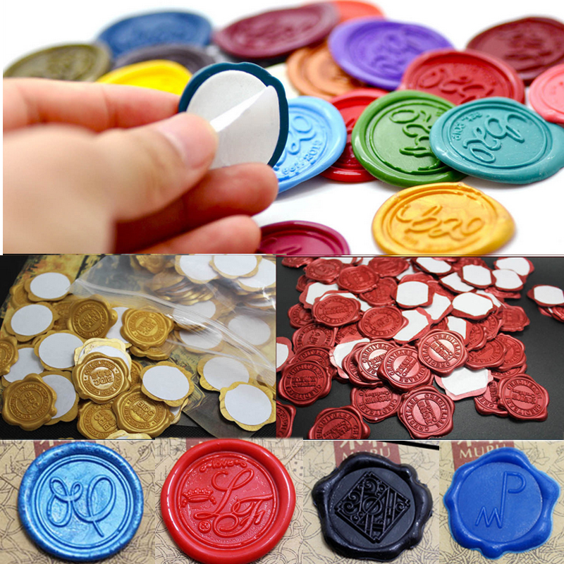 Personalized Custom Made Your Logo Design Real Wax Seal Stamp Sealing Stickers for Bottle Caps Envelopes Gift Boxes etc.