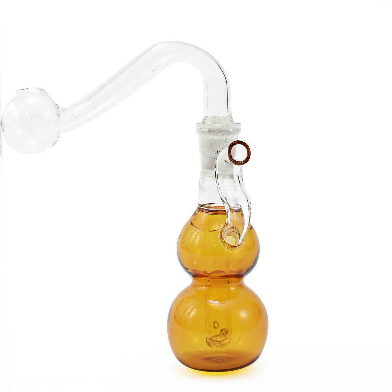 7.6cm 3 inch Mini Gourd Hookah Water Glass Bong Smoking Pipes Glassware Shisha Tobacco Bottle